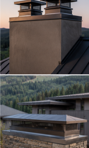 Chimney Caps|Custom Chimney Caps|Chimney Venting|Dryer Vent Installation|Custom Venting|Sheet Metal Fabrication|Hailey ID|Bellevue|Ketchum|Sun Valley|Blaine County